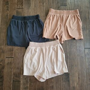 Expreass Women's Casual Soft Shorts - Black, Tan, Cream - XS